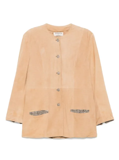 A.N.G.E.L.O. Vintage Cult 1990s pre-owned suede jacket Neutrals AN350TD