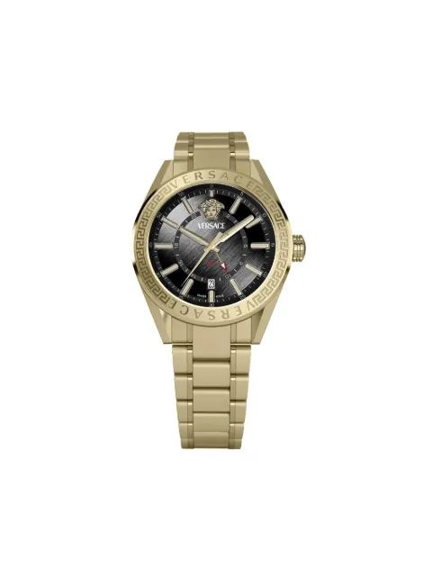Versace V-Code GMT 42mm Black VEAFA0724