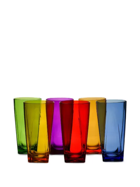 VESTA Tall glasses (set of six) Yellow 370601