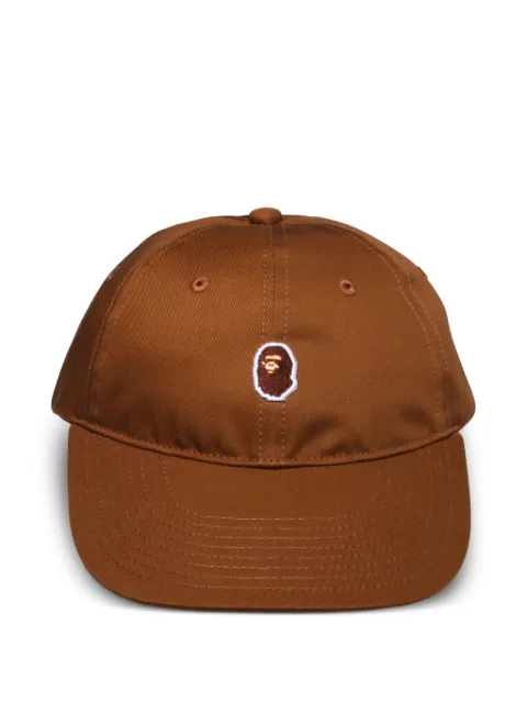 A BATHING APE® logo-embroidered baseball cap Brown 001CPL301311M