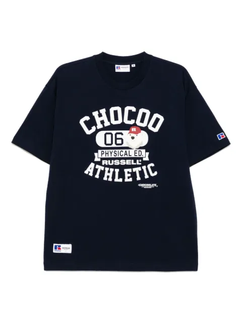 CHOCOOLATE graphic-print T-shirt Blue TEX1089XU
