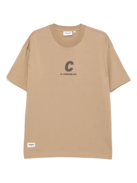 CHOCOOLATE logo-print T-shirt Neutrals TEC1083XU4