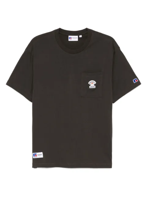 CHOCOOLATE x Russell Athletic logo-patch T-shirt Grey TEX1073XU