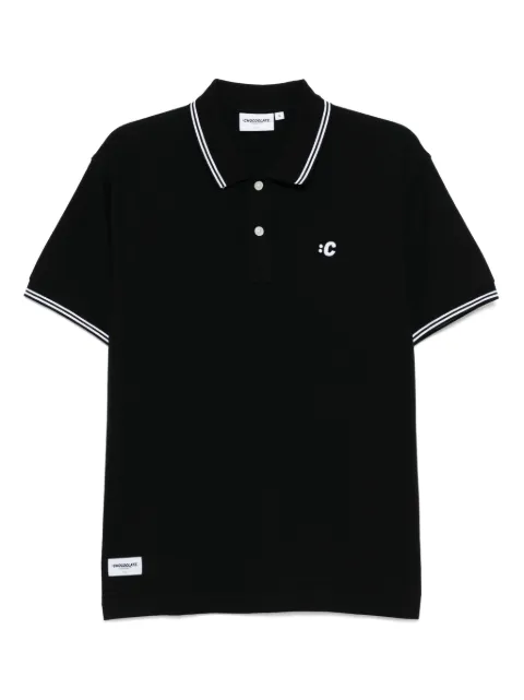 CHOCOOLATE logo-embroidered polo shirt Black POC1086XU