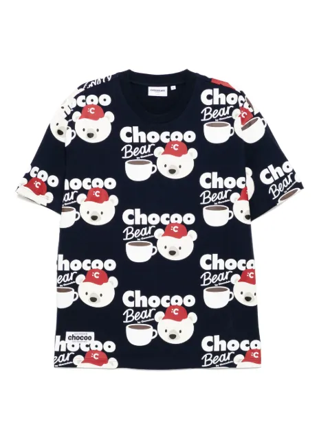CHOCOOLATE graphic-print T-shirt Blue B1XTEC9004XU