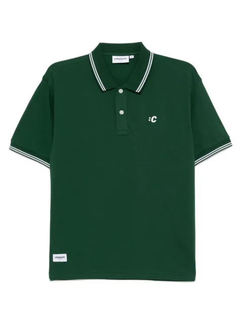 CHOCOOLATE logo-embroidered polo shirt Green POC1086XU