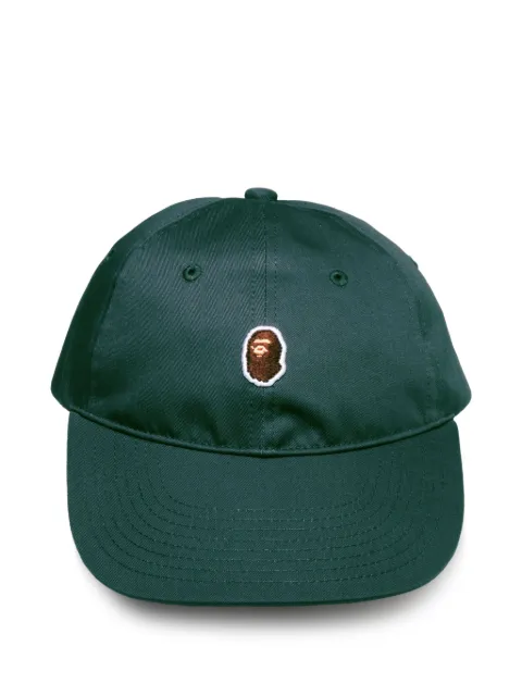 A BATHING APE® logo-embroidered cap Green 0ZXCPM311801OCCX