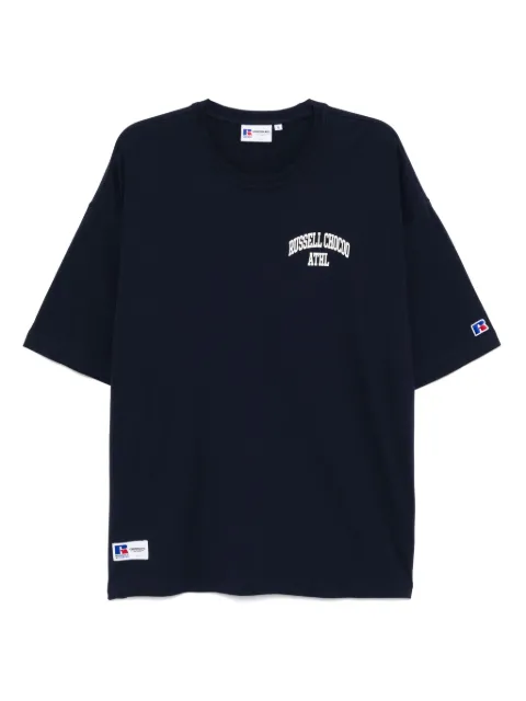 CHOCOOLATE logo-print T-shirt Blue TEX1075XU