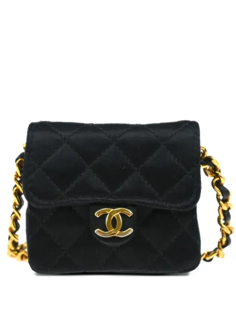 CHANEL Pre-Owned quilted flap bag Black 1877230