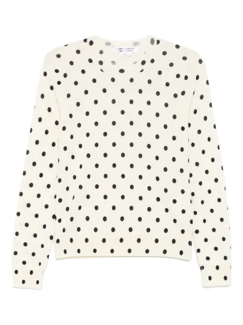 Comme Des Garçons Comme Des Garçons polka-dot sweater Neutrals RON508