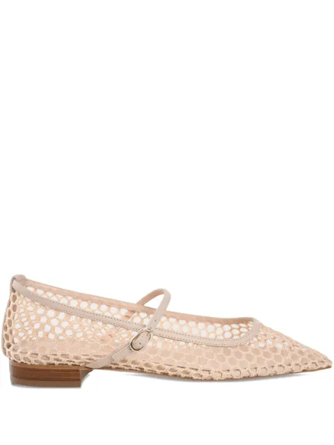 Andrea Wazen net strap ballerina Neutrals JULBA015LNENUDPS25