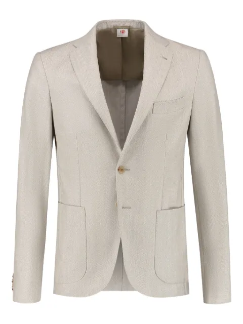 Luigi Borrelli single-breasted blazer Neutrals G42349