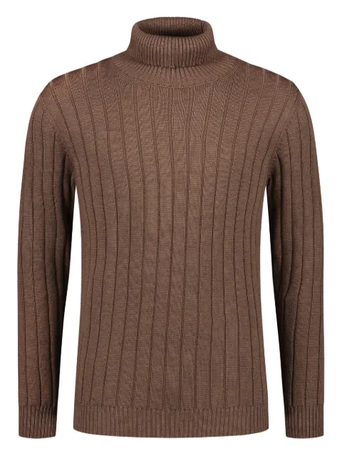Luigi Borrelli ribbed roll-neck sweater Brown 08KN343CCK300909
