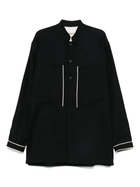 MORDECAI virgin-wool shirt Black 25E96MRU36