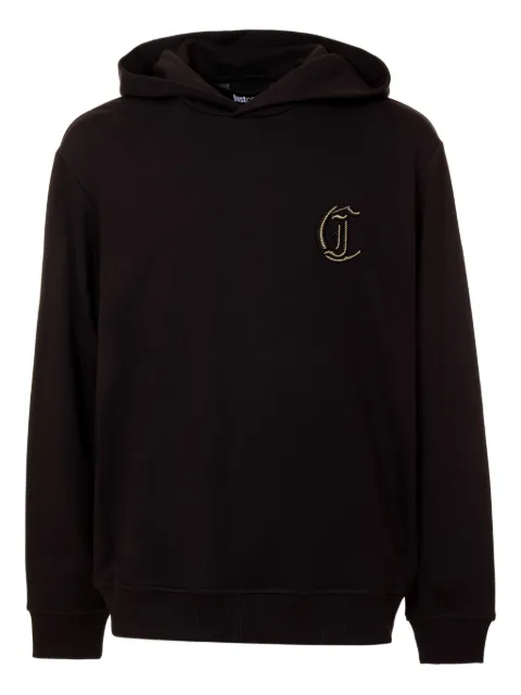 Just Cavalli logo-patch hoodie Black 78OAIT13CF500