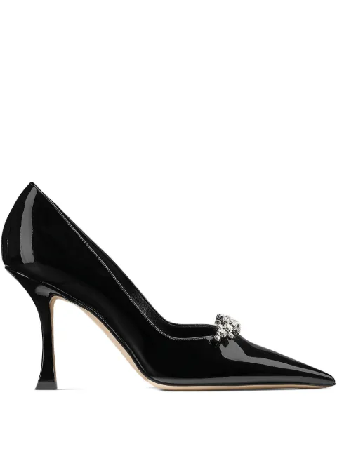 Jimmy Choo Belinda pumps 90 Black BELINDAPUMP90PAT