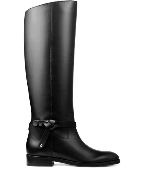 Jimmy Choo Lawton knee-high boots Black LAWTONKBFLATTKH