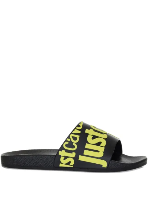 Just Cavalli logo-print slides Black 78QA3SZ1ZS785