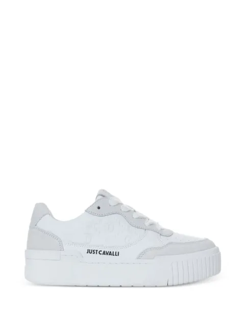 Just Cavalli logo-print sneakers White 78RA3ST3ZPB00