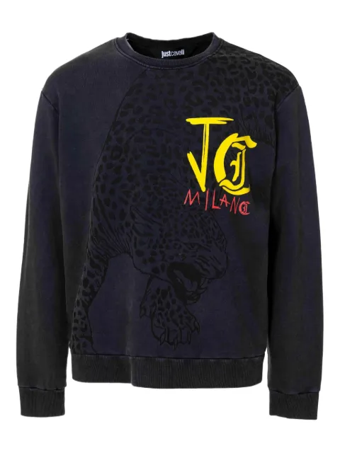 Just Cavalli leopard-print sweatshirt Black 78OAIE14CFW12