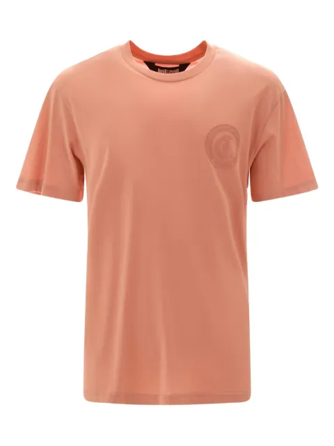 Just Cavalli logo-print T-shirt Orange 78OAHT01CJ500