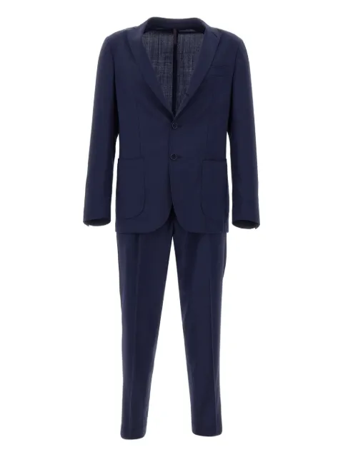Santaniello single-breasted suit Blue E2489V5005683T76