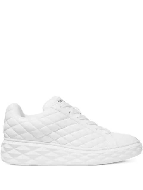 Jimmy Choo Diamond Maxi M lace-up sneakers White DIAMONDMAXISQMIMH