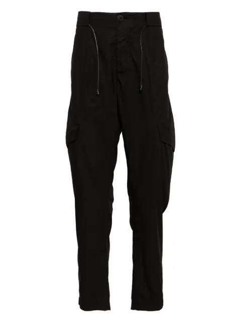 Transit drawstring tapered trousers Black CFUTRZB115BLK
