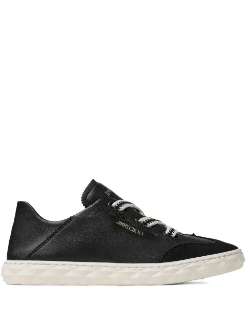 Jimmy Choo Diamond Light Flex leather sneakers Black DIAMONDLIGHTFLEXFLMX