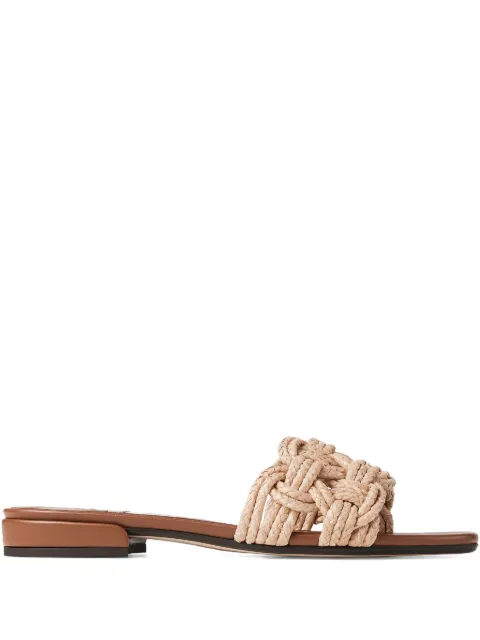 Jimmy Choo Chara flat sandals Neutrals CHARAFLATRSW