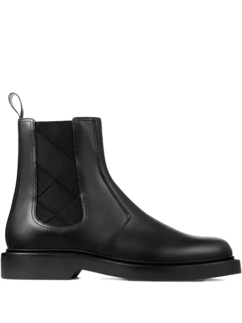 Jimmy Choo Reggie woven-panel chelsea boots Black REGGIECHELSEABOOTAQO