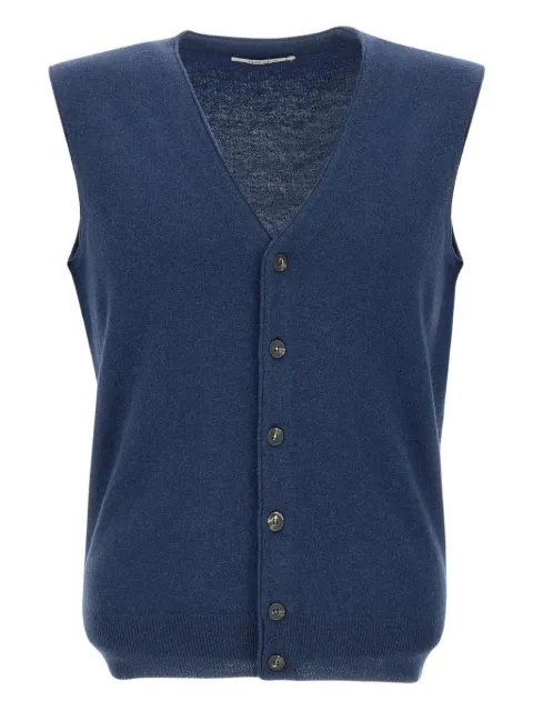 Kangra wool sleeveless cardigan Blue 900807977