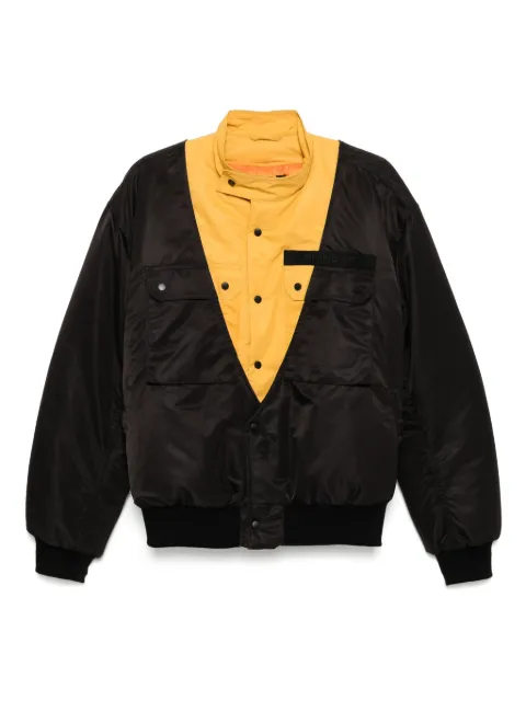 Olly Shinder hybrid bomber jacket Black OW02SS25