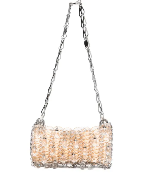 Rabanne Paco 1969 disc-charm chain shoulder bag White 25HSS0127MET804