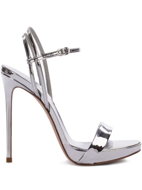 Le Silla Gwen metallic ankle-strap sandals Metallic 8603M100R1PPMRA