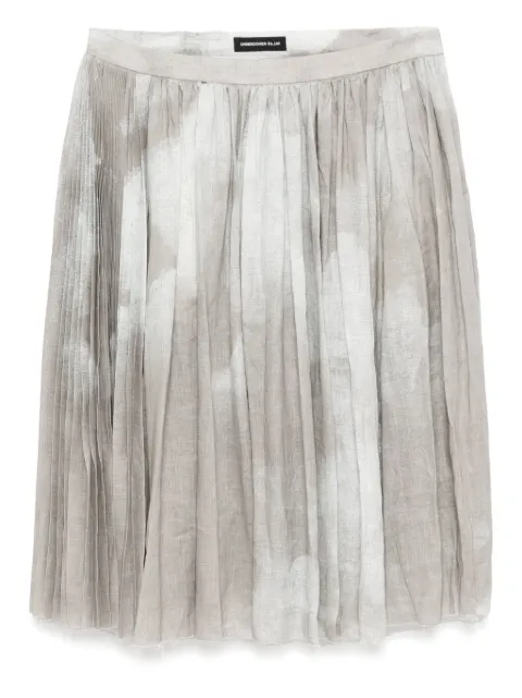 Undercover graphic-printed skirt Grey UC1E46042