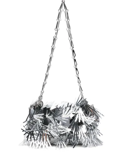 Rabanne sequin-embellished chain shoulder bag Silver 25HSS0137PLX173