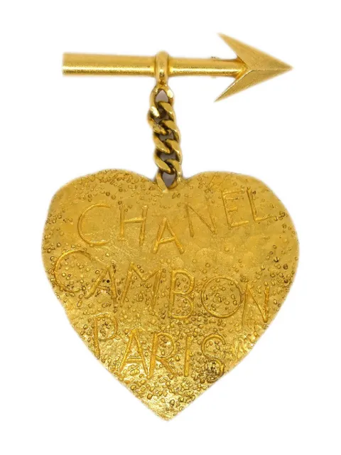 CHANEL Pre-Owned 1993 Bow And Arrow brooch Gold B175577