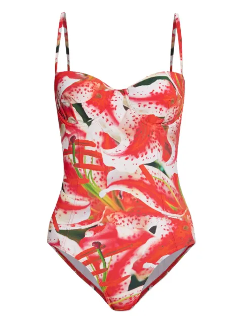Tory Burch floral-print swimsuit Pink 167719
