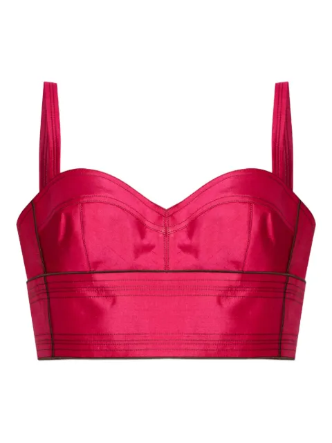 Tory Burch silk cropped top Pink 172869