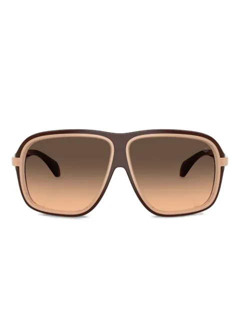 Moncler Eyewear two-tone pilot-frame sunglasses Brown ME8011U