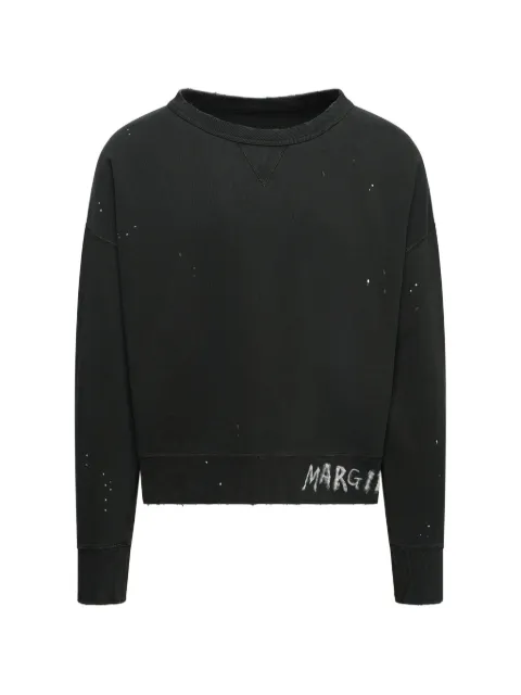 Maison Margiela logo-print sweatshirt Blue S50GU0237M25019