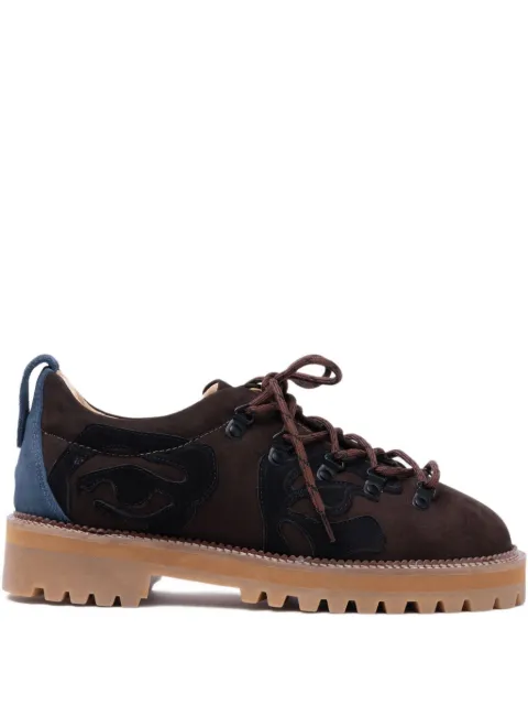 KidSuper Patchwork Eye hiking shoes Brown SS25SHO09
