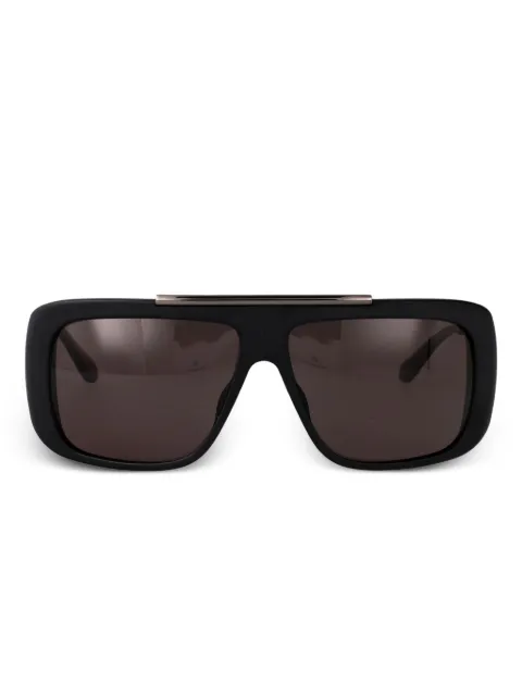 Alexander McQueen Eyewear matte oversized square sunglasses Grey AM0492S