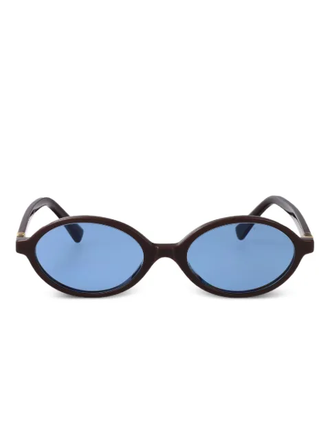 Miu Miu Eyewear ovoid-frame sunglasses Black MU04ZS