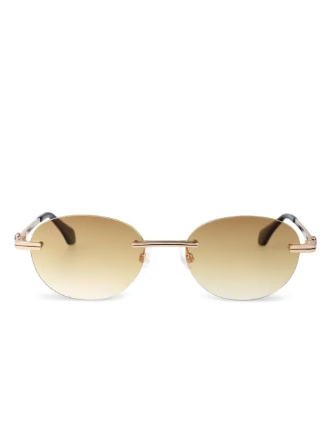 Palm Angels Eyewear Crystal sunglasses Gold PERI10HS25MET0017622