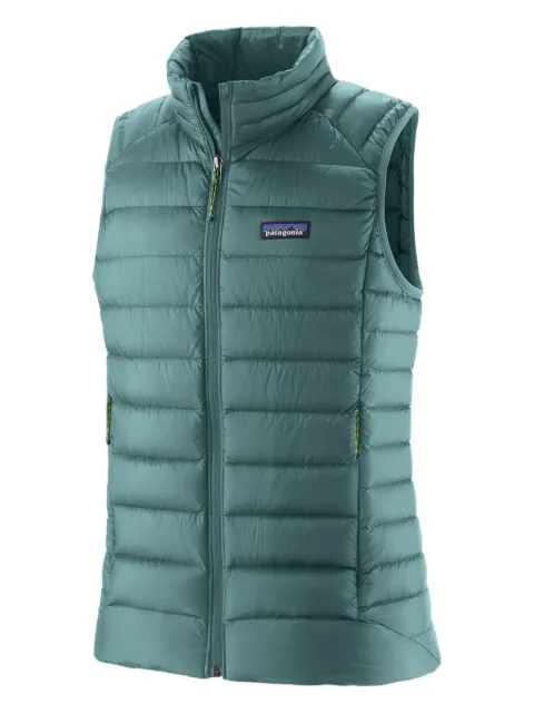 Patagonia logo-appliqué gilet Green 84629
