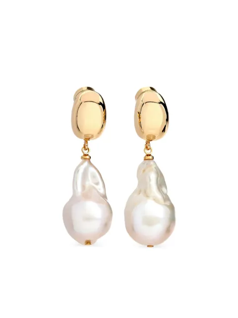 Kenneth Jay Lane pearl-embellished drop earrings Gold 7341EGP