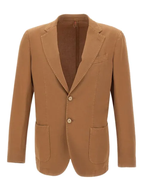 Santaniello single-breasted blazer Brown DS3177