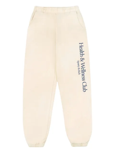Sporty & Rich logo-print track trousers Neutrals PA036606241
